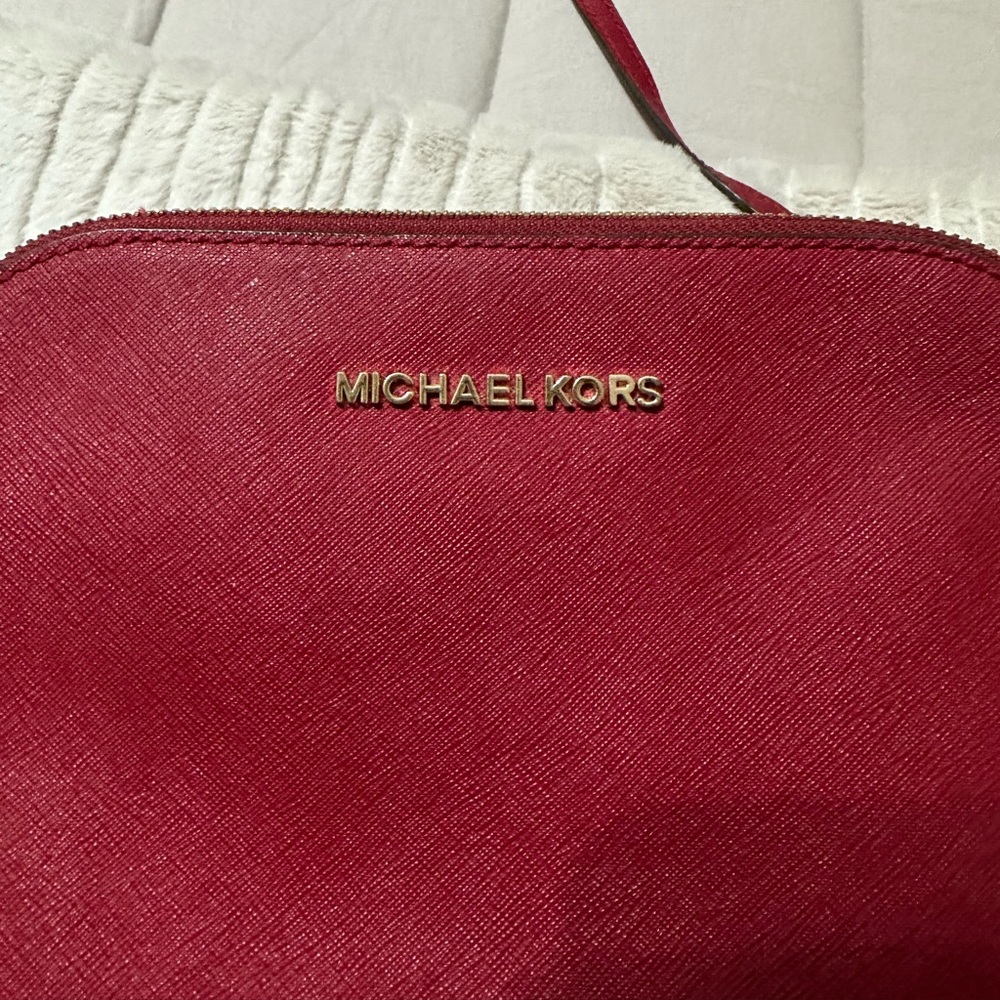 Michael Kors Deep red crossbody purse